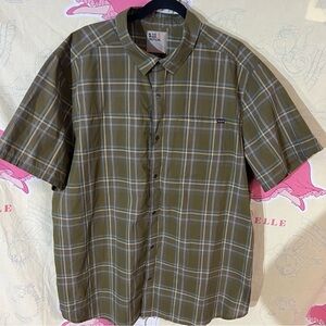5.11 Tactical Men's Green Plaid Button Down Shirt